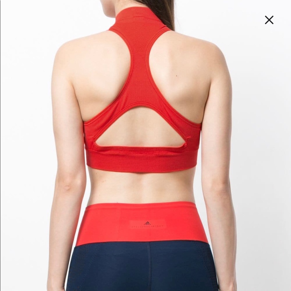 🥇Adidas by Stella Mccarthy Zip Front Crop Top 🥇 - Picture 4 of 5